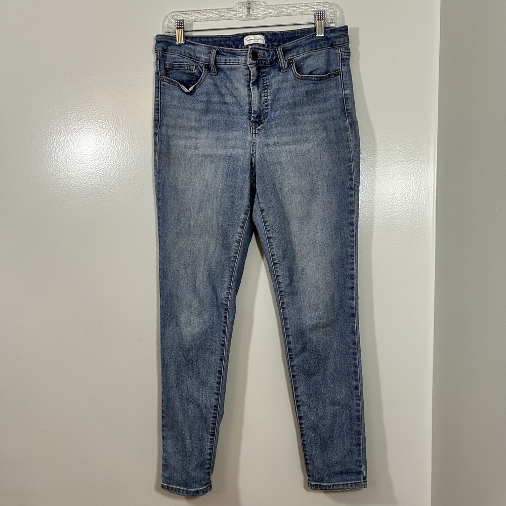 Jessica Simpson Jeans Women's Size 10 Denim Blue High Rise Skinny Ankle